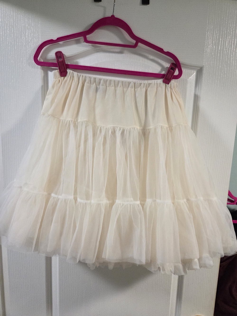 torrid Cream Retro Chic Skirt - Soft Textured Fabric - Picture 3 of 8